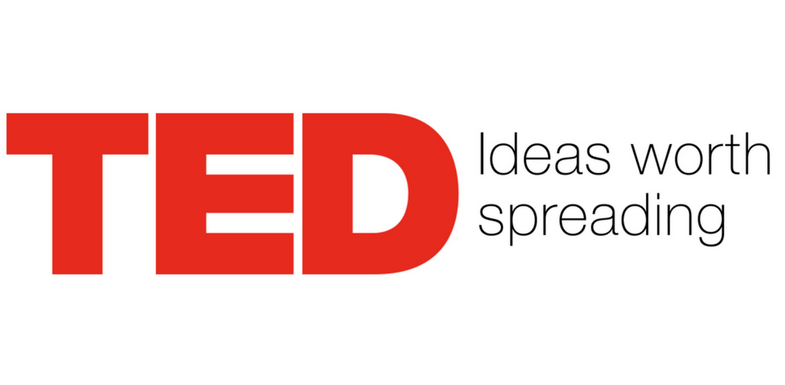 the logo of TED Talks, an excellent resource for practicing listening for ESL teachers