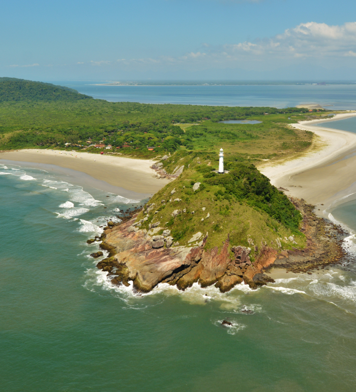 Ilha do Mel, an island in the Atlantic that the bikers visited as a reward for completing their long journey.
