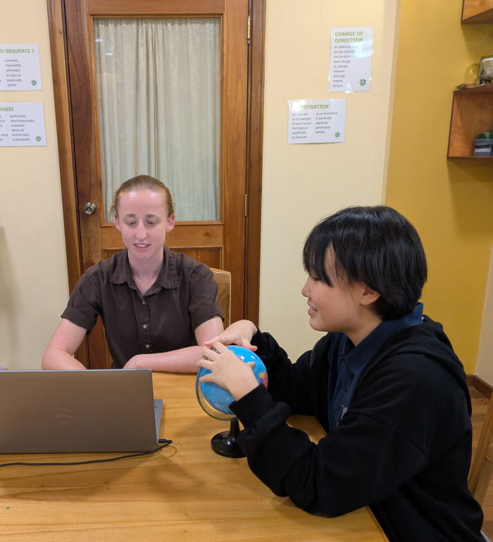 teens private english class side